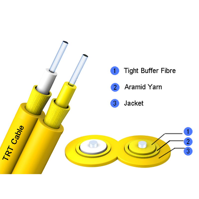 Cable de fibra óptica de interconexión Zipcord GJFJB