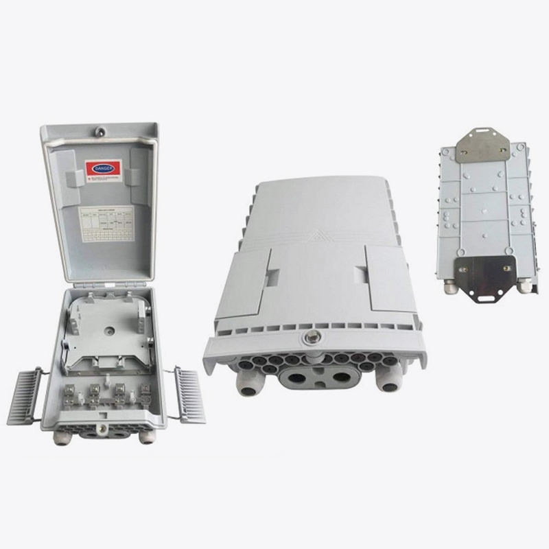 Caja de distribución de fibra óptica de 16 núcleos T7-208B-PLC